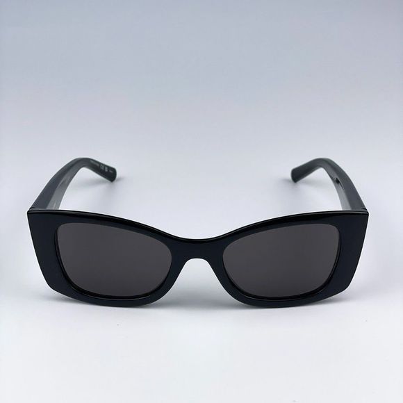 Saint Laurent SL593 001 Sunglasses Black Square Unisex main image 7